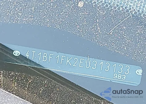 2014 Toyota Camry Se from USA, damaged, VIN 4T1BF1FK2EU313133